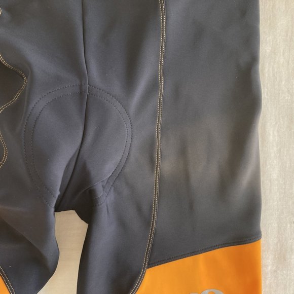 Pearl Izumi Women's Padded Elite Series Black and Orange Bike Shorts Size M - Picture 7 of 12